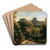 Ansicht von Ariccia by Johann Heinrich Schilbach Art Drink Coaster set