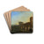 The Tiber River with the Ponte Molle at Sunset by Jan Asselijn Drink Coasters - set of 4 The Tiber River with the Ponte Molle at Sunset by Jan Asselijn Drink Coasters - set of 4