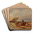 Ankommende Fischer by Pieter Cornelis Dommersen Art Drink Coaster set Ankommende Fischer by Pieter Cornelis Dommersen Art Drink Coaster set