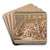 The Game of Morra by Jean-Baptiste Greuze Art Drink Coaster set