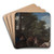Nymphs and a Satyr (Amor Vincit Omnia) by Nicolas Poussin Art Drink Coaster set