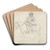 A Farmhand Riding Side-saddle, Carrying an Urn by James Ward Art Drink Coaster set