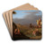 The flight of Cloelia by Cornelis van Poelenburg Art Drink Coaster set