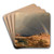 A Rain Shower in the Scottish Highlands by Copley Fielding Art Drink Coaster set A Rain Shower in the Scottish Highlands by Copley Fielding Art Drink Coaster set