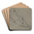Reclining Female Nude by Domenico Tintoretto Art Drink Coaster set
