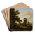 Near Penshurst, Kent by Patrick Nasmyth Art Drink Coaster set Near Penshurst, Kent by Patrick Nasmyth Art Drink Coaster set