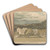 Rievaulx Abbey, Yorkshire by Thomas Girtin Art Drink Coaster set