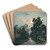 Une rue  Delft, le soir by Johan Barthold Jongkind Art Drink Coaster set