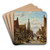 De Vijzelstraat te Enkhuizen by Cornelis Springer Art Drink Coaster set