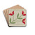 Quilt - Appliqued in Bellflower Design by Margaret Linsley Drink Coasters - set of 4 Quilt - Appliqued in Bellflower Design by Margaret Linsley Drink Coasters - set of 4