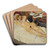 Liegender weiblicher Akt by Willy Jaeckel Art Drink Coaster set