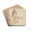 Study of Christ and the SleepingApostles by Philips Koninck Drink Coasters - set of 4