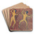 Cave of the Golden Calf; Study of Two Frenzied Dancers by Spencer Frederick Gore Art Drink Coaster set