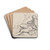 Hercules Resting by Ramsay Richard Reinagle Drink Coasters - set of 4