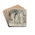 Diether und die beiden Landstreicher by Wilhelm Steinhausen Drink Coasters - set of 4