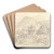 A View of Civitella from the Serpentara next to Olevano by Heinrich Reinhold Art Drink Coaster set
