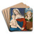 A Sacra Conversazione; The Madonna And Child With Saint Simeon And A Female Saint by Marco Bello Art Drink Coaster set