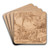 The Flight into Egypt by Domenico Campagnola Art Drink Coaster set