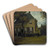 The vicarage at Nuenen by Vincent van Gogh Art Drink Coaster set The vicarage at Nuenen by Vincent van Gogh Art Drink Coaster set