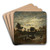 L'tang, coucher de soleil by Thodore Rousseau Art Drink Coaster set L'tang, coucher de soleil by Thodore Rousseau Art Drink Coaster set
