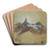 Index Peak, Clark's Fork, Wyoming by Thomas Moran Art Drink Coaster set