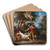 Venus and Adonis by Gerard Hoet Art Drink Coaster set