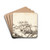 To liggende gimmer, den ene gravid by Marcus de Bye Drink Coasters - set of 4