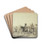 Reiterangriff gegen ein Stadttor by Pieter Wouwerman Drink Coasters - set of 4