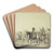 Reiterangriff gegen ein Stadttor by Pieter Wouwerman Art Drink Coaster set