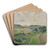 A Hilly Landscape by Lucien Pissarro Art Drink Coaster set