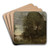 Baigneuses dans une crique boise by Jean-Baptiste-Camille Corot Art Drink Coaster set Baigneuses dans une crique boise by Jean-Baptiste-Camille Corot Art Drink Coaster set