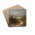 Landscape with river by Carl Spitzweg Drink Coasters - set of 4