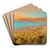 View of Cannes by Hubert Sattler Art Drink Coaster set