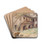 Hof in der Kahlenbergerstrae by Ernst Graner Drink Coasters - set of 4