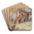 Hof in der Kahlenbergerstrae by Ernst Graner Art Drink Coaster set