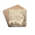 Landscape with a Bridge and Two Figures by Giovanni Francesco Grimaldi Drink Coasters - set of 4 Landscape with a Bridge and Two Figures by Giovanni Francesco Grimaldi Drink Coasters - set of 4