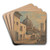 A Street in Florence with the Duomo and Campanile in the Background by William Marlow Art Drink Coaster set A Street in Florence with the Duomo and Campanile in the Background by William Marlow Art Drink Coaster set