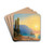 Sunset Over Yalta by Ivan Konstantinovich Aivazovsky Drink Coasters - set of 4 Sunset Over Yalta by Ivan Konstantinovich Aivazovsky Drink Coasters - set of 4