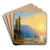 Sunset Over Yalta by Ivan Konstantinovich Aivazovsky Art Drink Coaster set Sunset Over Yalta by Ivan Konstantinovich Aivazovsky Art Drink Coaster set