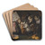 AGlaring Of Cats Making Music And Singing by Flemish School Art Drink Coaster set