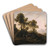 Italian Landscape by Jakob Christoph Miville Art Drink Coaster set