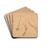 tude de pattes et queue de chien by Jacques-Raymond Brascassat Drink Coasters - set of 4
