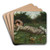A Girl In A Meadow by Anna Nordgren Art Drink Coaster set