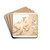 Punchinello Feeding thePeacocks by Giovanni Domenico Tiepolo Drink Coasters - set of 4