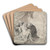 Susannah and theElders by Thomas Willeboirts Bosschaert Art Drink Coaster set