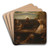 The Supper At Emmaus by John Linnell Art Drink Coaster set