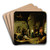 Temptation Of St. Anthony by David Teniers The Younger Art Drink Coaster set Temptation Of St. Anthony by David Teniers The Younger Art Drink Coaster set