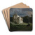 Mondscheinlandschaft Mit Ruine (Moonlit Landscape) by Arnold Bcklin Art Drink Coaster set