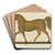 Horse Weather Vane by Selma Sandler Art Drink Coaster set