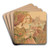 Golden Legend by Armand Point Art Drink Coaster set